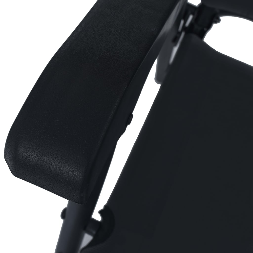 3-daļīgs bistro mēbeļu komplekts, melns, tērauds