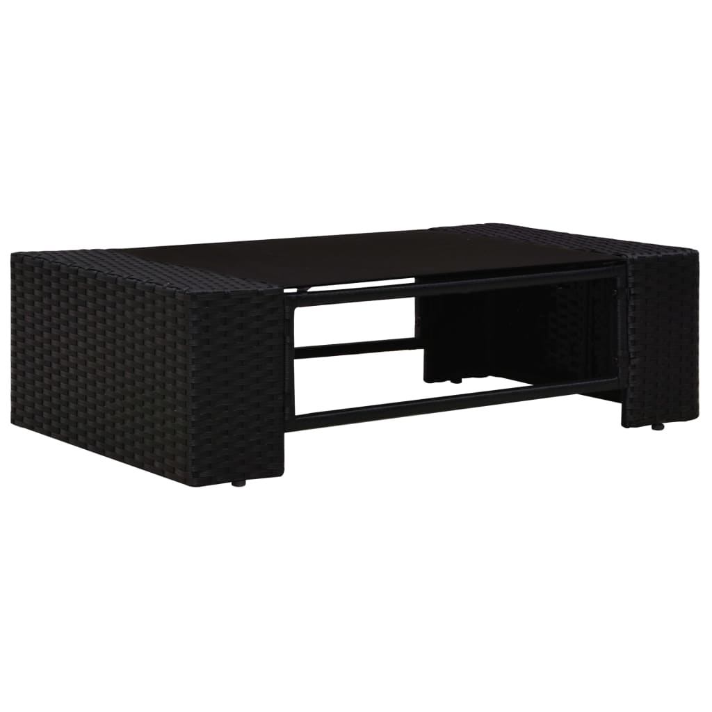 Thumbnail - vidaXL 8-tlg. Garten-Lounge-Set Poly Rattan Schwarz