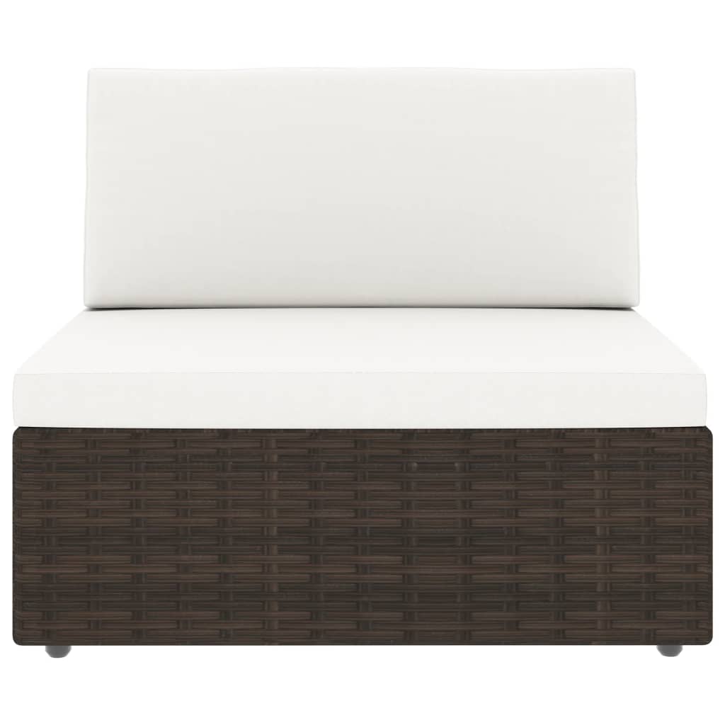 Thumbnail - vidaXL 8-tlg. Garten-Lounge-Set Poly Rattan Braun