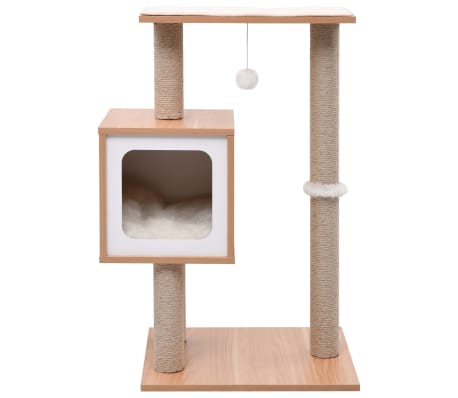 vidaXL Draskyklė katėms su kilimėliu iš sizalio, 82cm