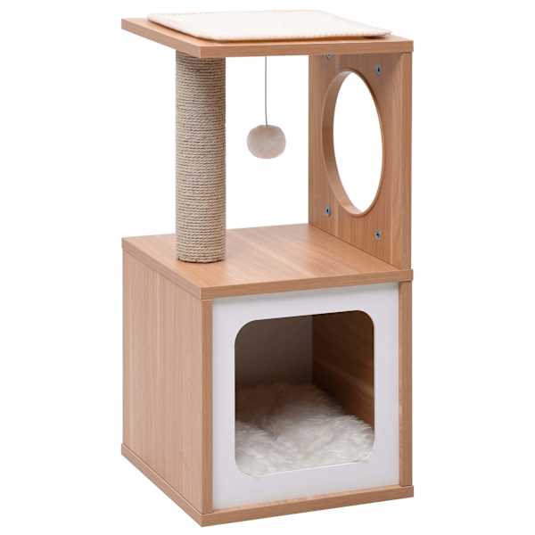 vidaXL kassimaja sisalk&ouml;itega kraapimismatiga 60 cm