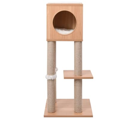Kattenkrabpaal - 90 cm hoogte - grijs