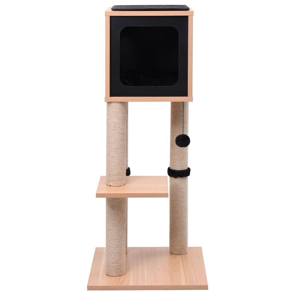 vidaXL Kattenkrabpaal met sisal krabmat 90 cm afbeelding