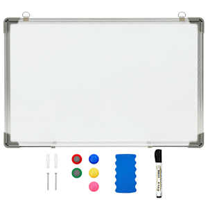 Magnetna piši-briši tabla bela 60x40 cm jeklo