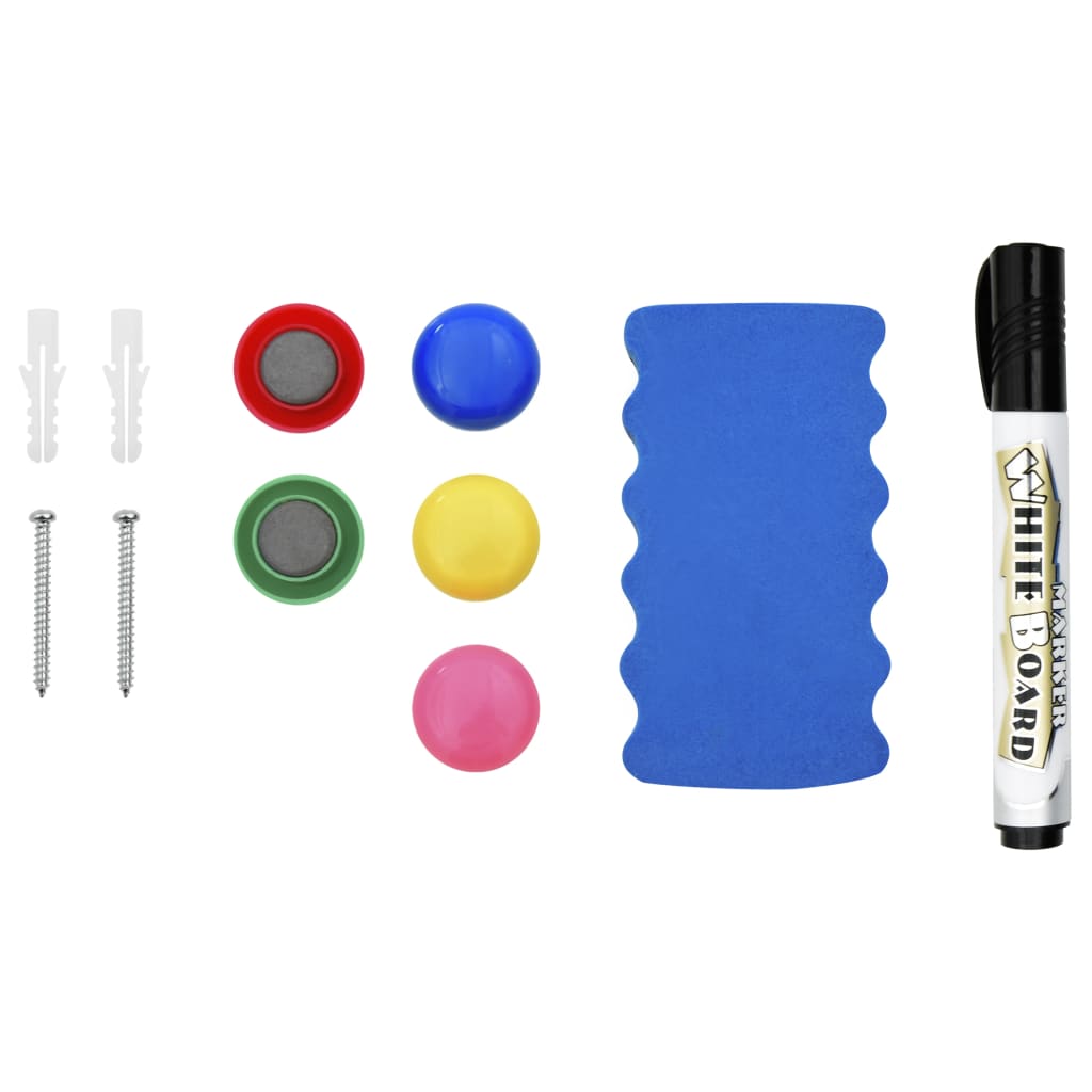 Alternativ bild 4 för VidaXl Magnetisk Whiteboard Vit 60X40 Cm Stål