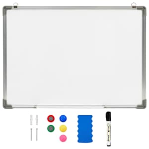 Bílá magnetická tabule stíratelná za sucha 70 x 50 cm ocel