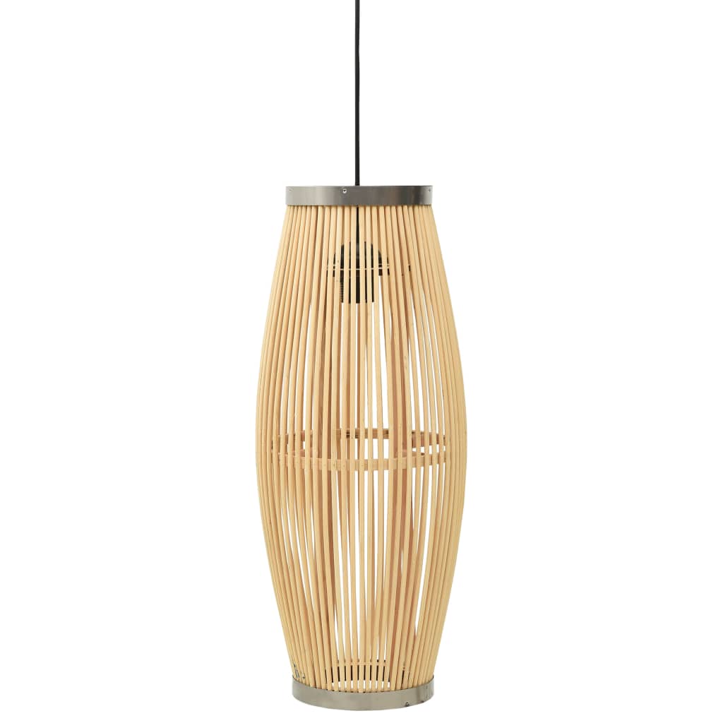 vidaXL Lampă suspendată, 23×55 cm, răchită, 40 W, oval, E27 vidaXL imagine noua 2022