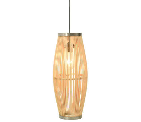 vidaXL Pendant Lamp Willow 40 W 25x62 cm Oval E27