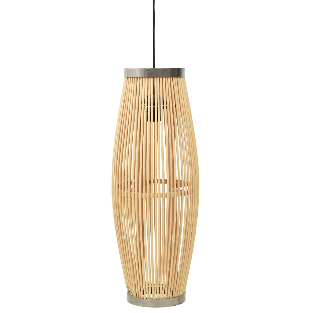 vidaXL Lampă suspendată, 27×68 cm, răchită, 40 W, oval, E27 vidaXL imagine noua 2022