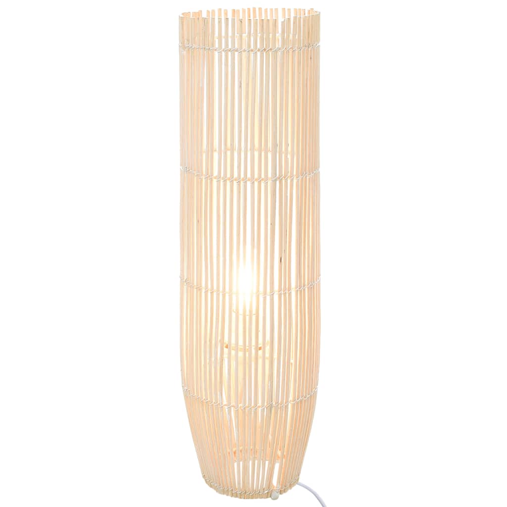 vidaXL Stojanová lampa vŕba biela 61 cm E27