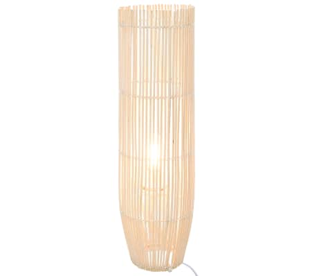 vidaXL Lampă de podea, alb, 61 cm, răchită, E27