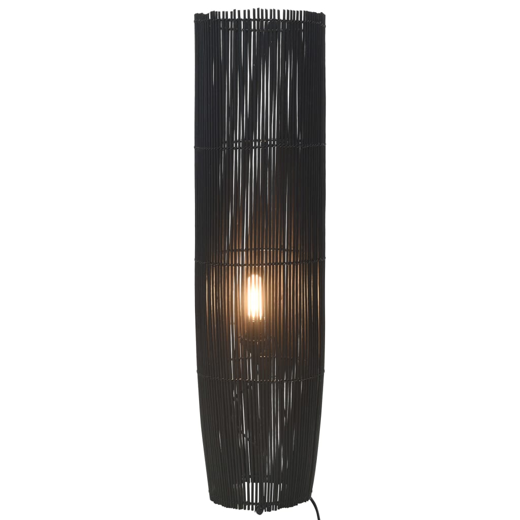 vidaXL Stående gulvlampe selje svart 61 cm E27