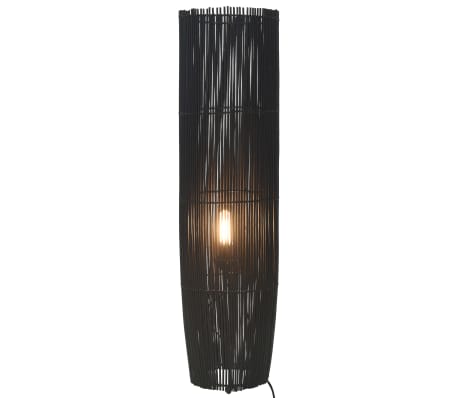 vidaXL Stående gulvlampe selje svart 61 cm E27