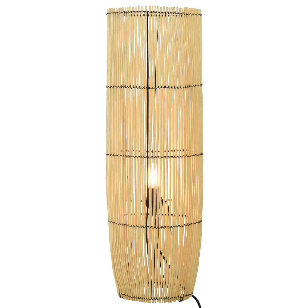vidaXL Pastatomas šviestuvas, gluosnis, 84cm, E27