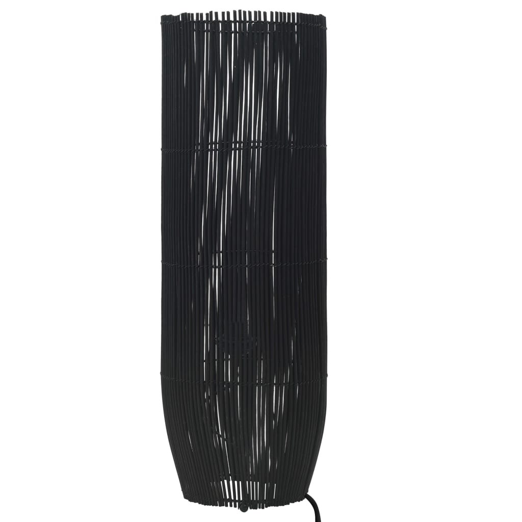 vidaXL Lampă de podea, negru, 84 cm, răchită, E27 vidaXL imagine noua 2022