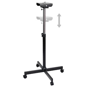 vidaXL Support de s&egrave;che-poils &agrave; moteur unique r&eacute;glable Noir