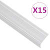 vidaXL trepikaitsmed L-kujulised 15 tk, alumiinium, 90 cm, h&otilde;bedane