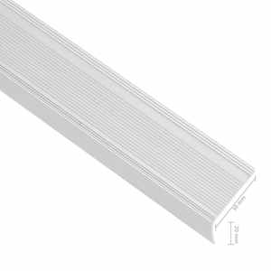 Schodové hrany ve tvaru L 15 ks hliník 90 cm stříbrné - obrázek 6