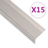 vidaXL L-kujuline trepiliist 15 tk, alumiinium, 90 cm, &scaron;ampanja