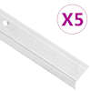 vidaXL L-kujuline trepiliist 5 tk, alumiinium, 100 cm, h&otilde;bedane