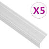 vidaXL L-kujuline trepiliist 5 tk, alumiinium, 100 cm, h&otilde;bedane