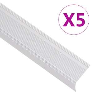 vidaXL L-kujuline trepiliist 5 tk, alumiinium, 100 cm, h&otilde;bedane