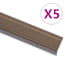  vidaXL 5 db barna L-alakú alumínium lépcsőélvédő 100 cm termék 2. képe