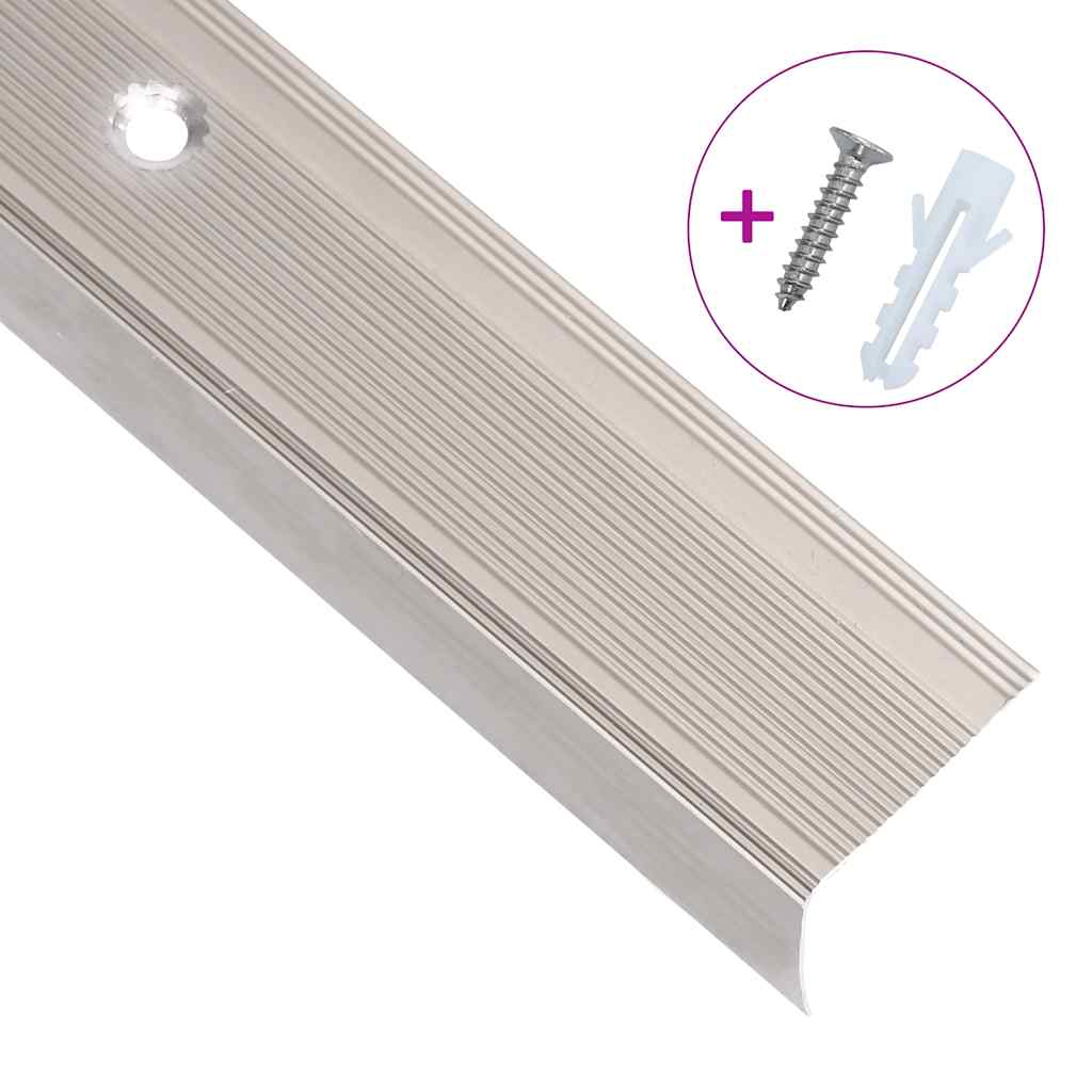 Thumbnail - vidaXL Treppenkantenprofile in L-Form 5Stk. Aluminium 100cm Champagner