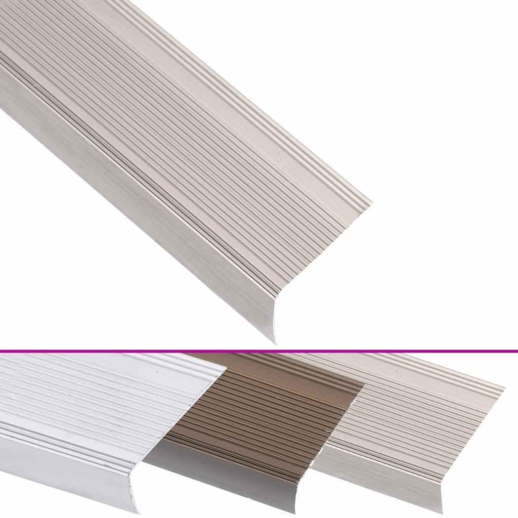 

vidaXL Trapneuzen L-vormig 15 st 100 cm aluminium champagnekleurig