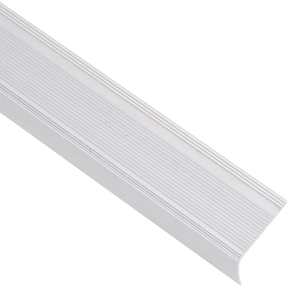 

vidaXL Trapneuzen L-vormig 15 st 134 cm aluminium zilverkleurig
