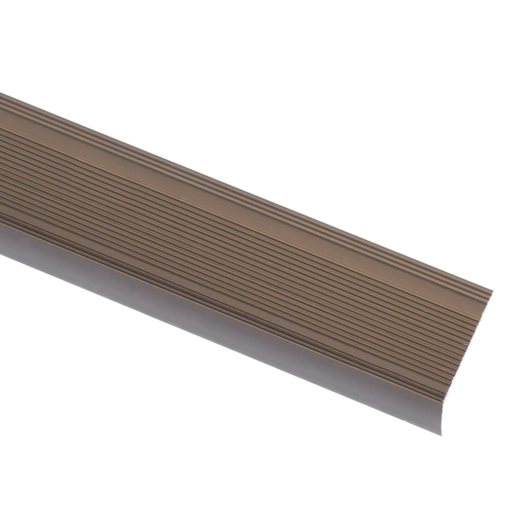 

vidaXL Trapneuzen L-vormig 5 st 134 cm aluminium bruin