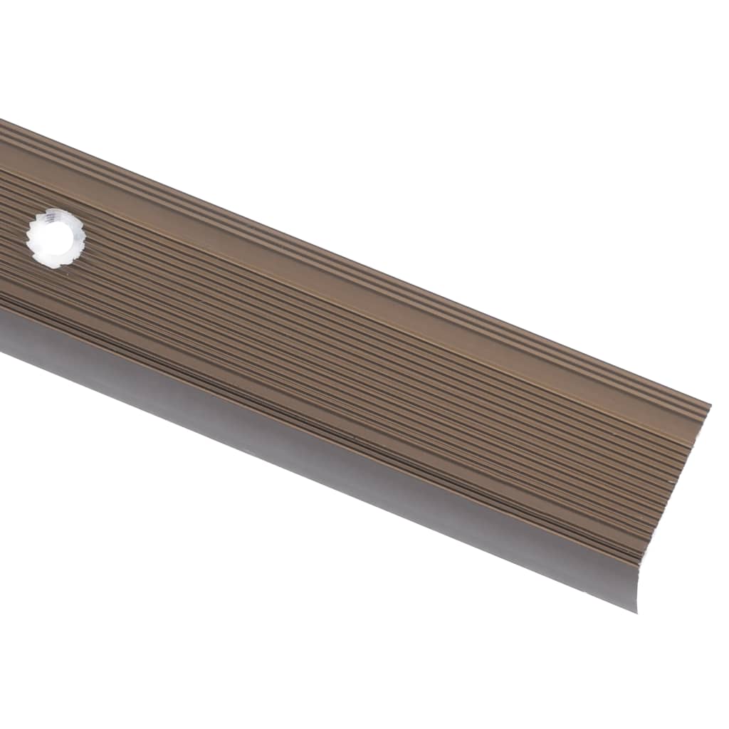 

vidaXL Trapneuzen L-vormig 5 st 134 cm aluminium bruin