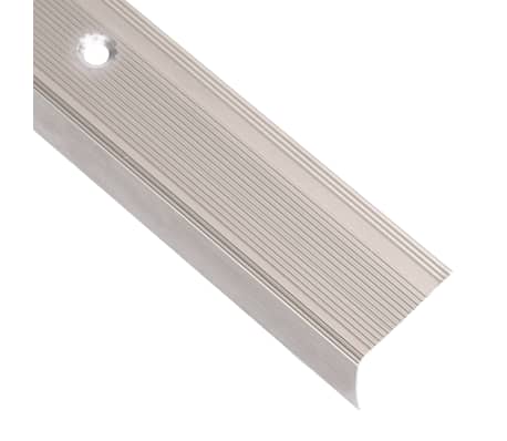 vidaXL Rubnjaci za stepenice L-oblika 30 kom aluminijski 67 cm bež