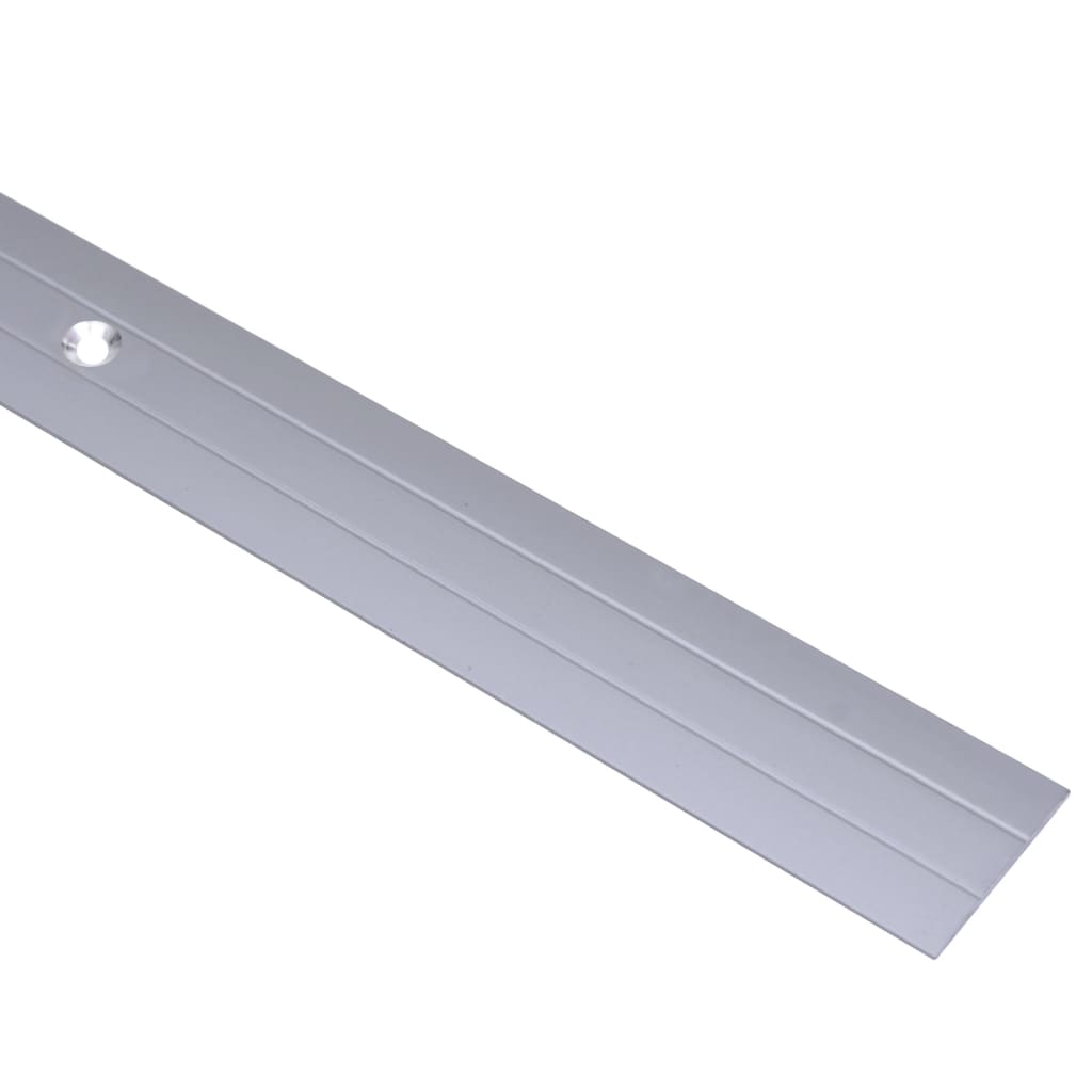 vidaXL Grindų profiliai, 5vnt., sidabrinės spalvos, aliuminis, 90cm
