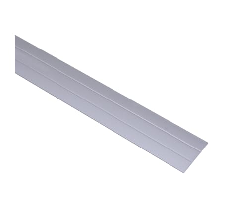 vidaXL Perfiles de suelo 5 unidades aluminio plateado 90 cm