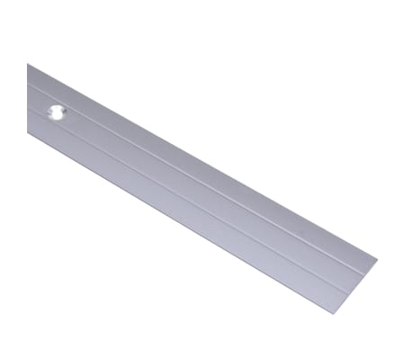 vidaXL Perfiles de suelo 5 unidades aluminio plateado 134 cm