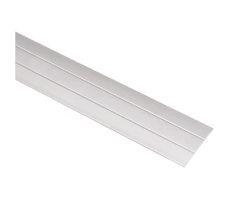 vidaXL Perfiles de suelo 5 unidades aluminio dorado 90 cm