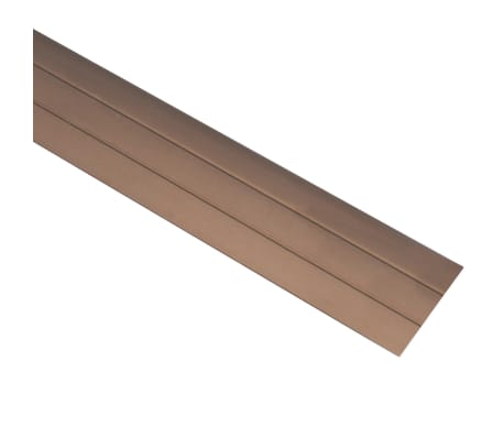 vidaXL Profile podłogowe, 5 szt., aluminium, 134 cm, brązowe