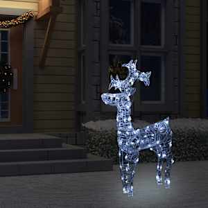 Sob vánoční dekorace 90 LED diod 60 x 16 x 100 cm akryl - obrázek 1