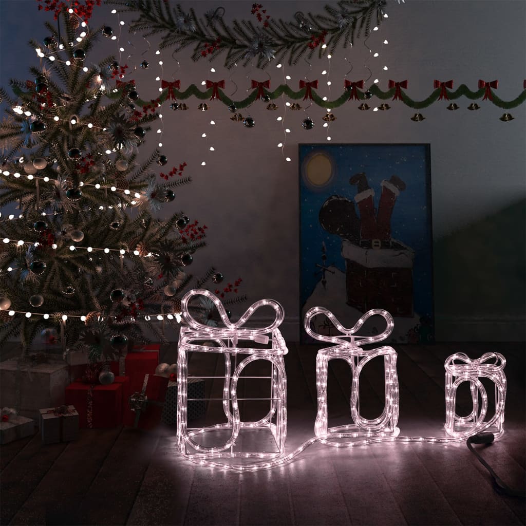 vidaXL Feux d'artifice de Noël d'extérieur 10 pcs Bleu 20 cm 1400 LED