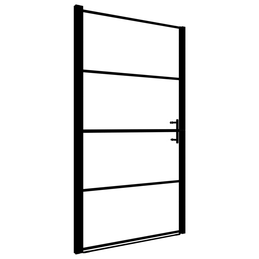 

vidaXL Shower Door Tempered Glass 39.4"x70.1" Black
