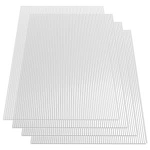 vidaXL Polikarbonato lak&scaron;tai, 4vnt., 121x60,5cm, 4mm