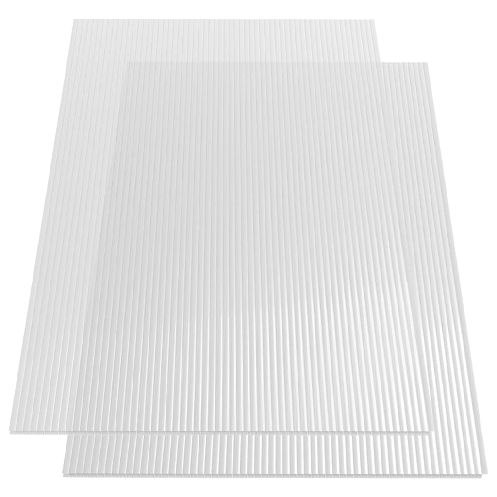 vidaXL Polycarbonate Sheets 2 pcs 6 mm 150x61 cm