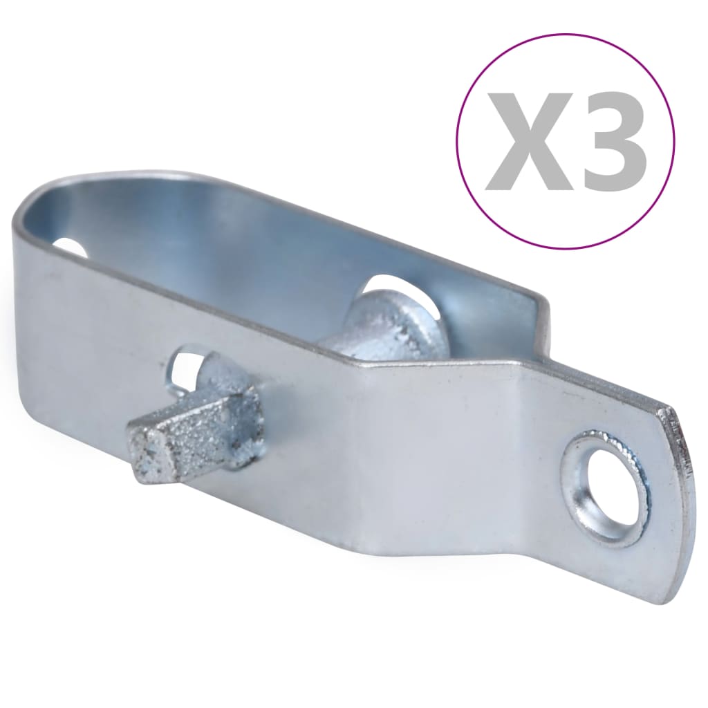 vidaXL Dispozitive tensionare sârmă gard 3 buc. argintiu 90 mm oțel vidaxl.ro