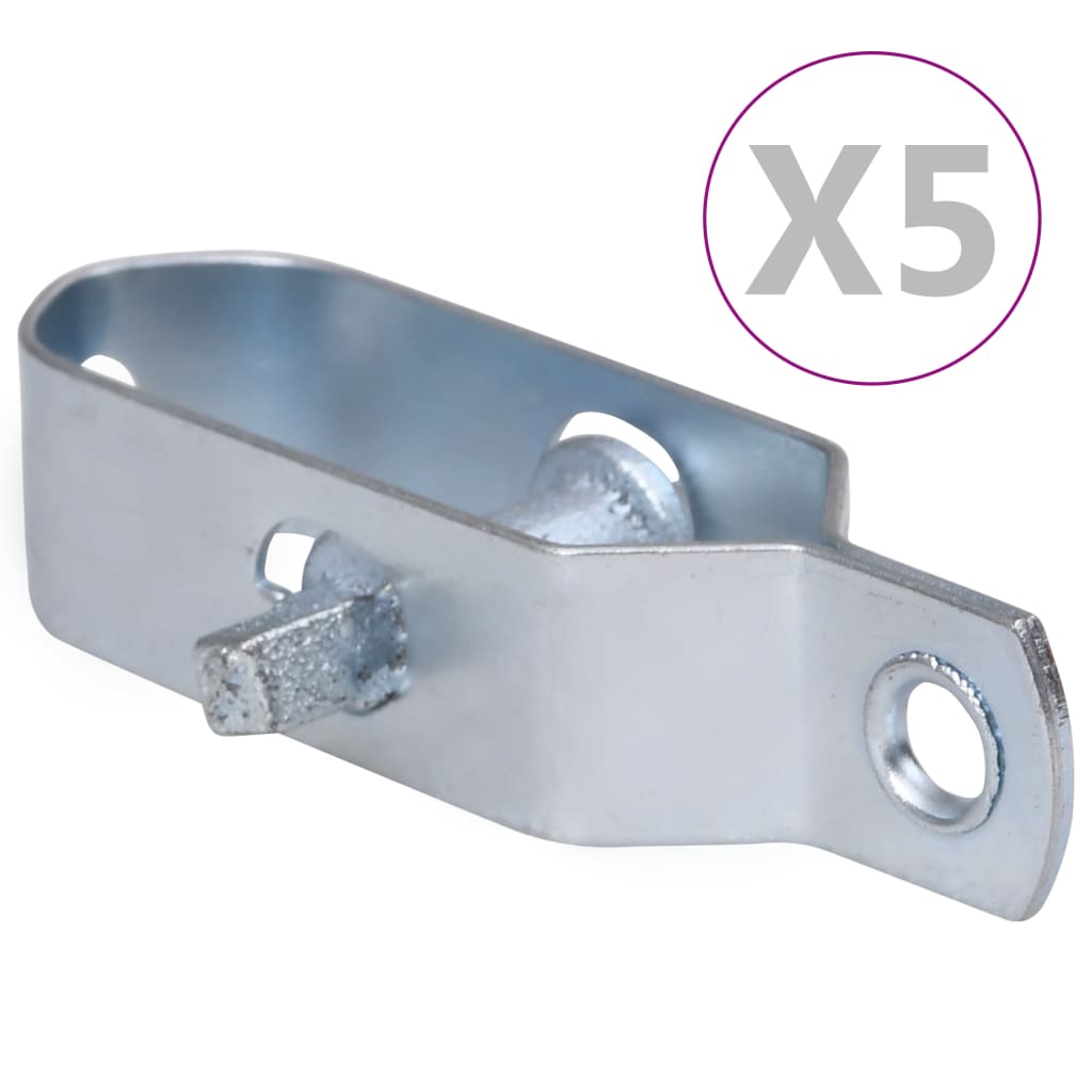 vidaXL Dispozitive tensionare sârmă gard 5 buc. argintiu 100 mm oțel vidaxl.ro