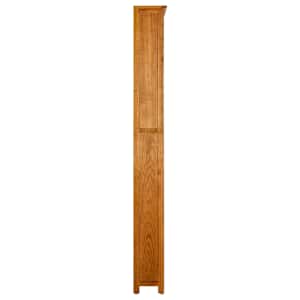 Knihovna se 7 policemi 90 x 22,5 x 200 cm masivní dubové dřevo - obrázek 3