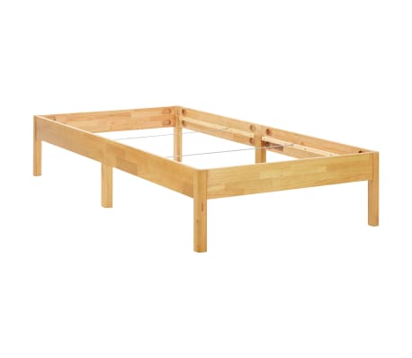 vidaXL Rama łóżka, lite drewno dębowe, 100 x 200 cm