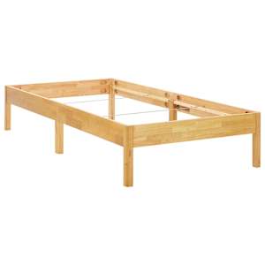 vidaXL Karyola 100x200 cm Masif Meşe Ağacı