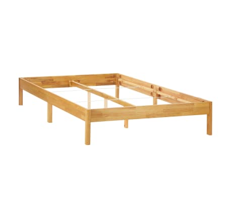 vidaXL Estructura de cama de madera maciza de roble 120x200 cm