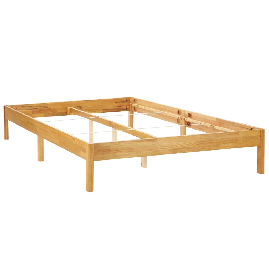 vidaXL Bedframe massief eikenhout 160x200 cm